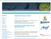 Tablet Screenshot of eislaufverein-niesky.de